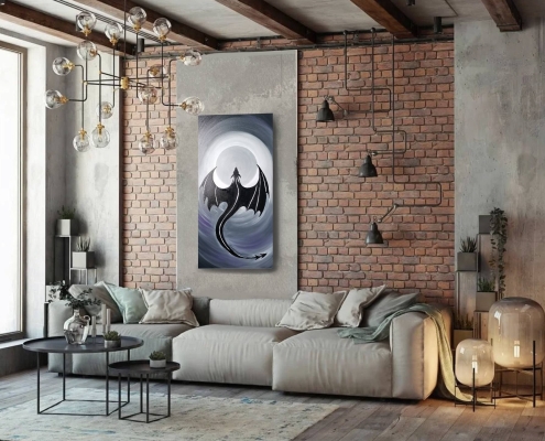 Картина для интерьера Дракон 4