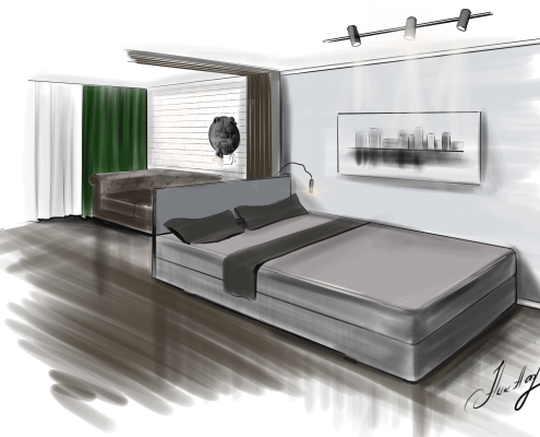 Эскиз комнаты сына 2