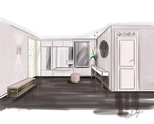 Эскиз прихожей