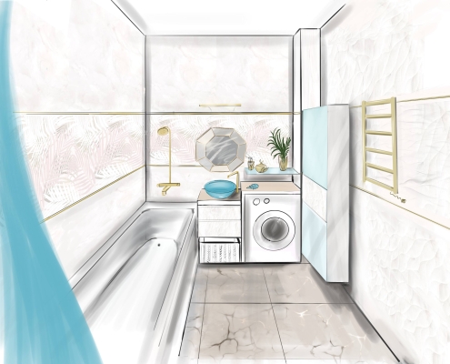 Эскиз ванной