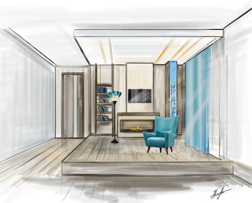 Эскиз загородного дома