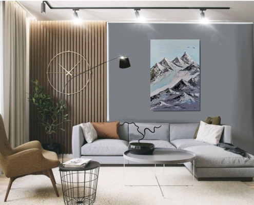 Картина для интерьера - Горы Горный пейзаж 3