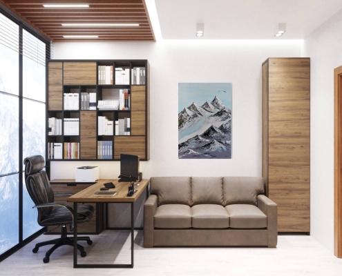 Картина для интерьера - Горы Горный пейзаж 5