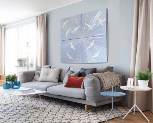 Картина для интерьера - Журавли летят домой 3 Картина для интерьера - Журавли летят домой 3