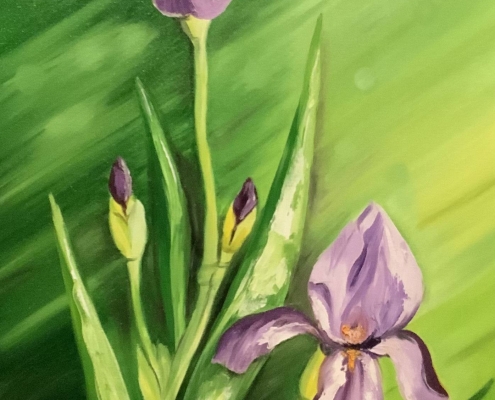 Картина для интерьера Ирисы