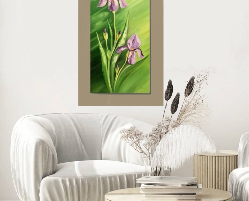 Картина для интерьера Ирисы 3