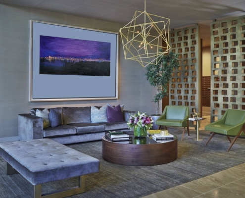 Картина для интерьера Ночной город 1