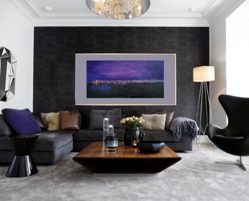 Картина для интерьера Ночной город 2