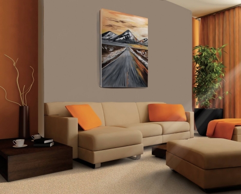 Картина маслом Путь, освещенный солнцем 1