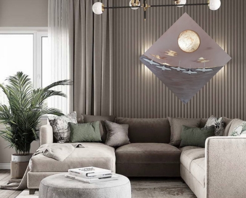 Картина для интерьера птицы Взлёт 1