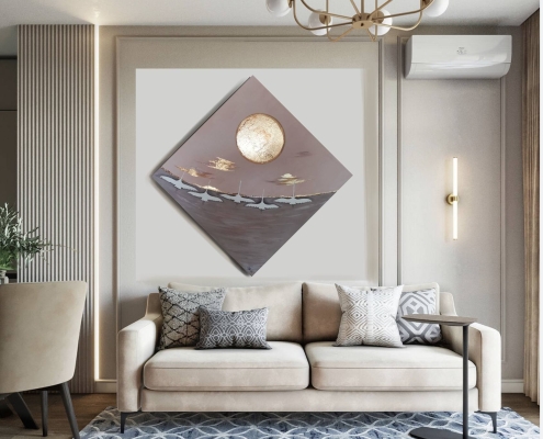 Картина для интерьера птицы Взлёт 7